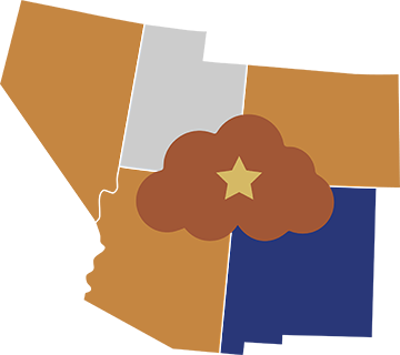 Outline image of the state of New Mexico