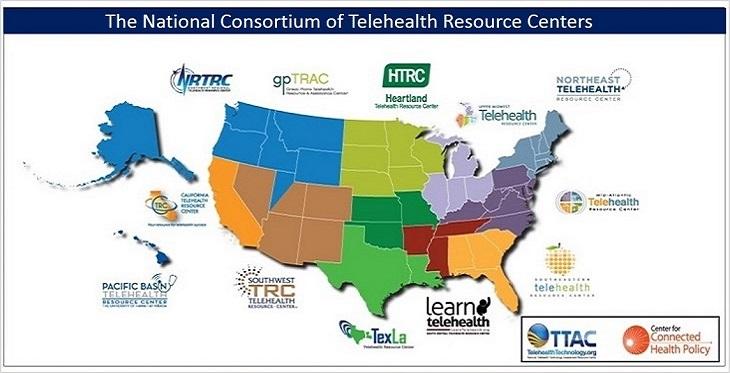 Graphic of the US States and NCTRC Coverage