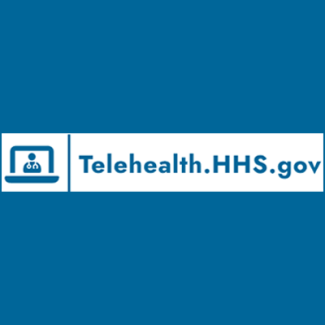 Logo and Link to telehealth.hhs.gov